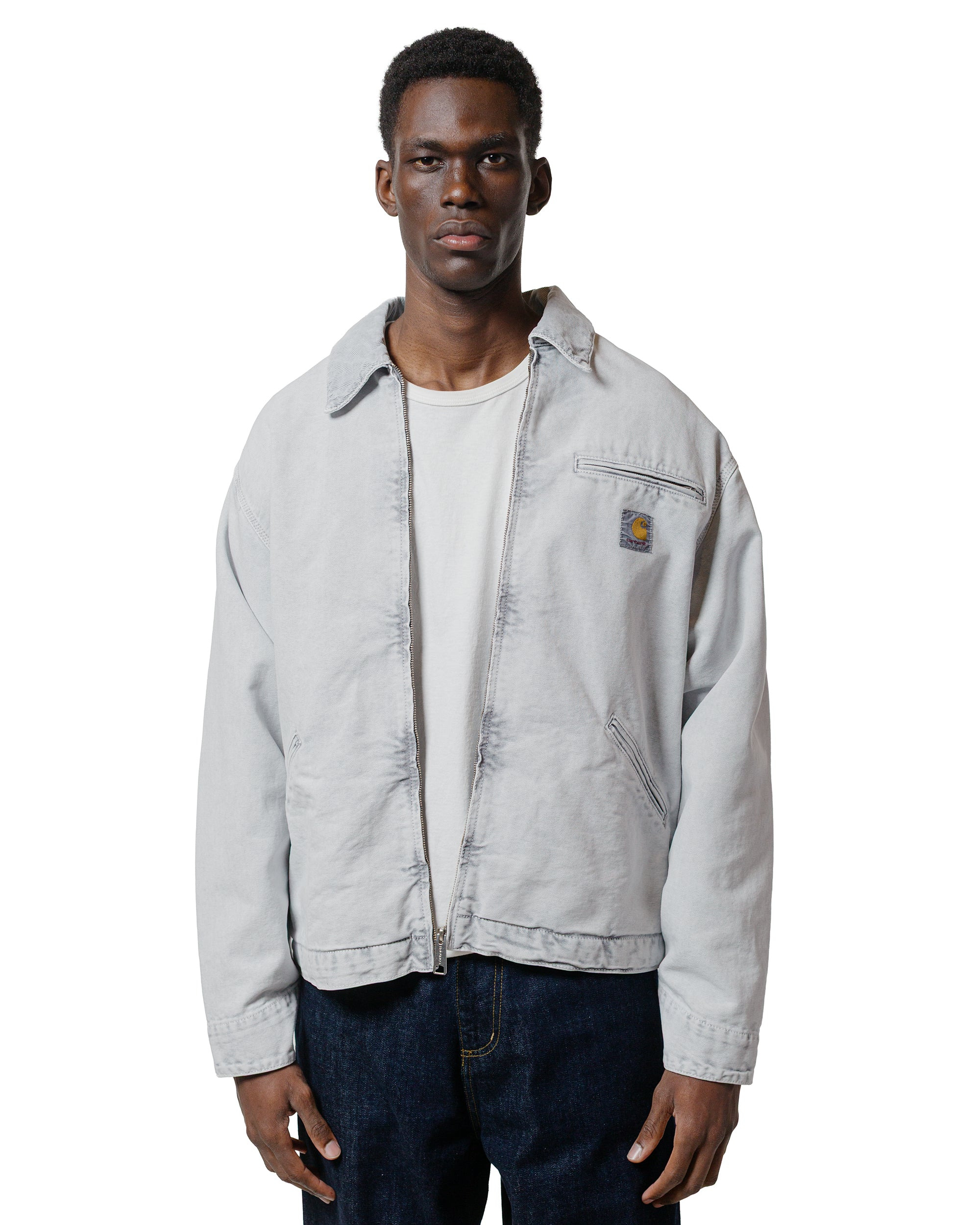 Carhartt W.I.P. OG Detroit Jacket Black/Black Chalk Washed - 2