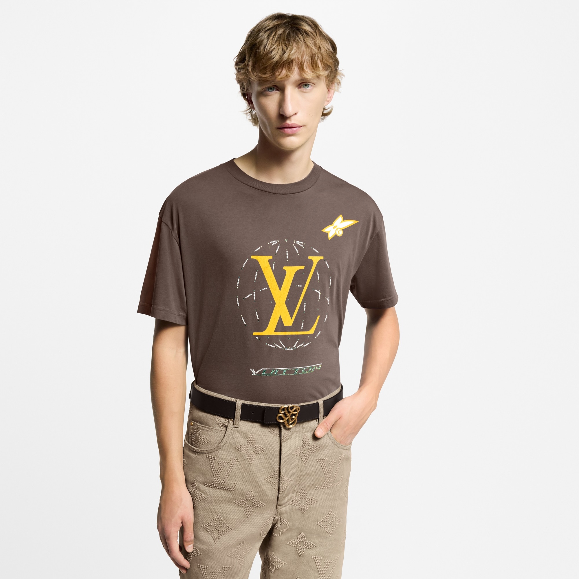 Washed Embellished Cotton T-Shirt - 2