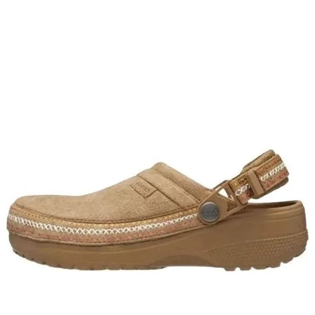 Crocs Crafted Vegan Suede Stitch Clog 'Sepia' 214048-2EY - 1