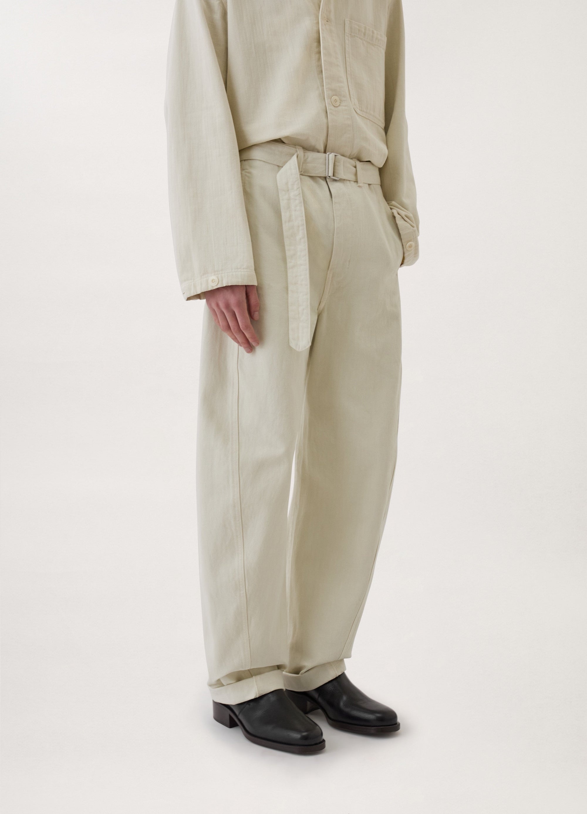 TWISTED BELTED PANTS
HEAVY GD DENIM - 11