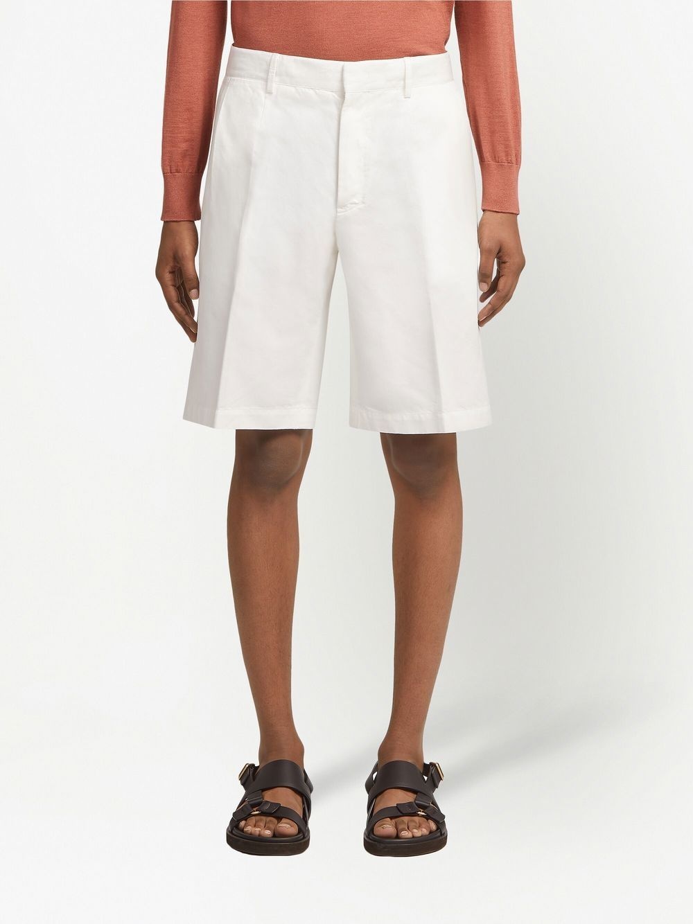 Summer cotton-linen chino shorts - 3