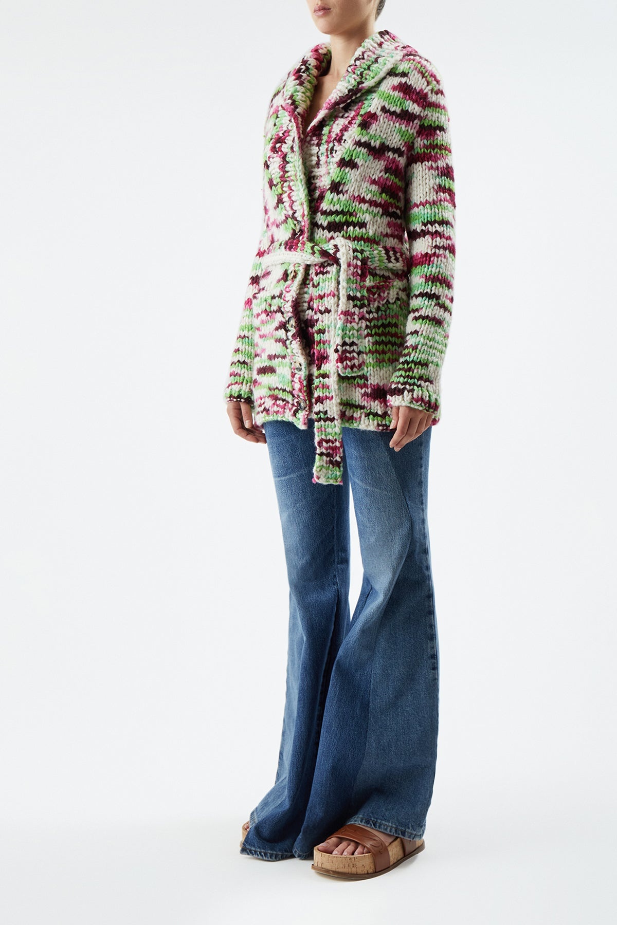 Moses Cardigan Space Dye in Welfat Cashmere - 3