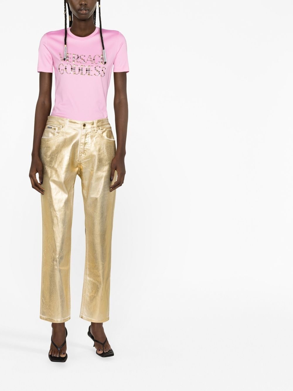 logo-embellished T-shirt - 2