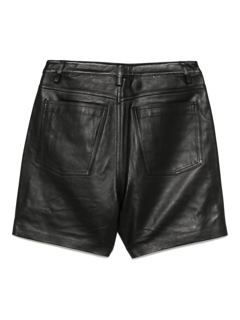 MICHAEL KORS leather boyfriend shorts outlook