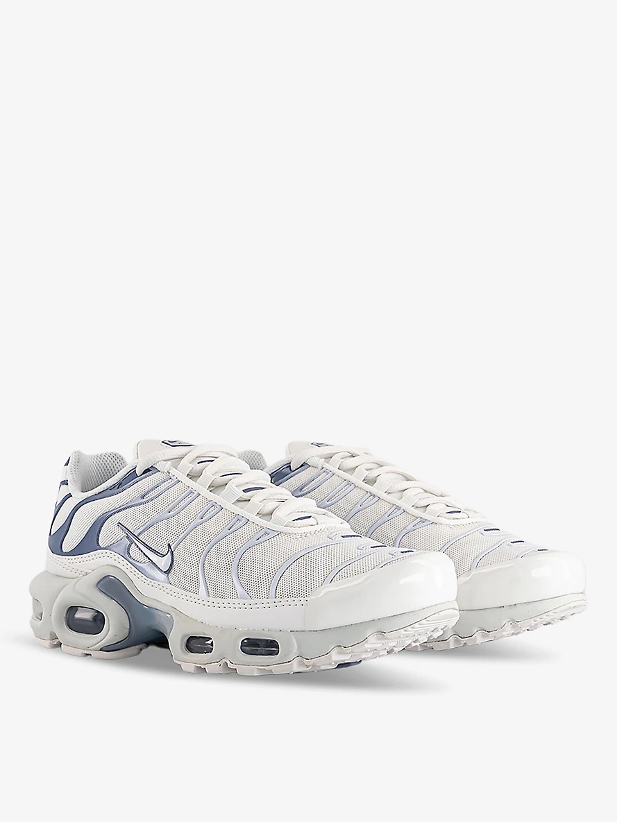 Air Max Plus brand-embellished woven low-top trainers - 3