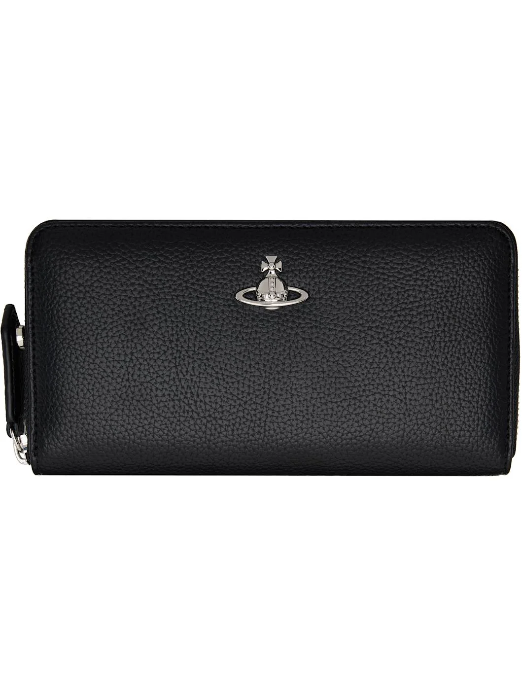 Black Classic Zip Round Wallet - 1