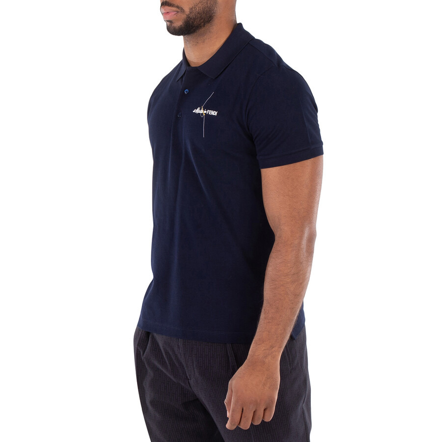 Fendi Logo Embroidered Regular-Fit Polo Shirt - 2