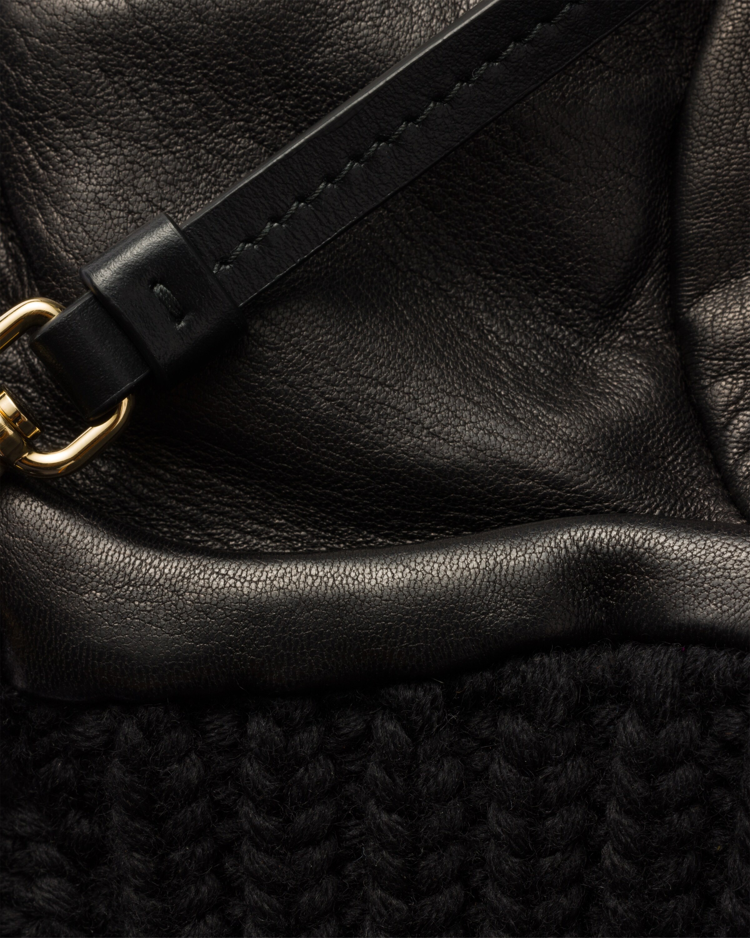 Wool and nappa leather mittens - 2