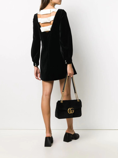 GUCCI back bow detail mini dress outlook