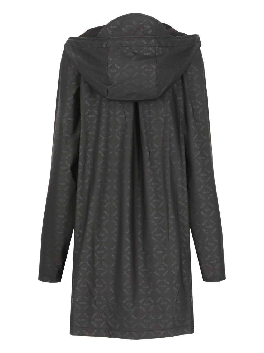 logo-print hooded raincoat - 2