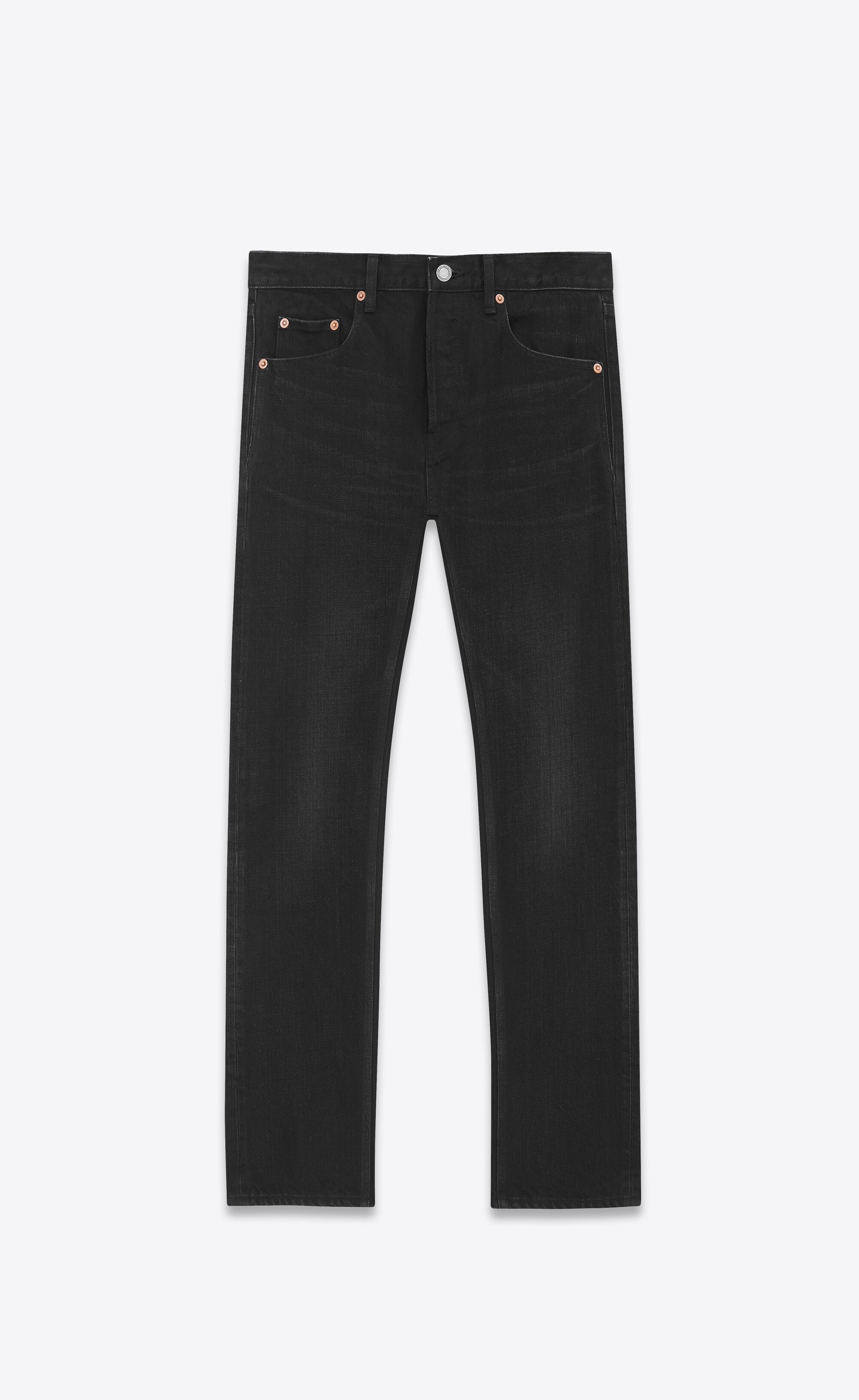 mick jeans in black denim - 1