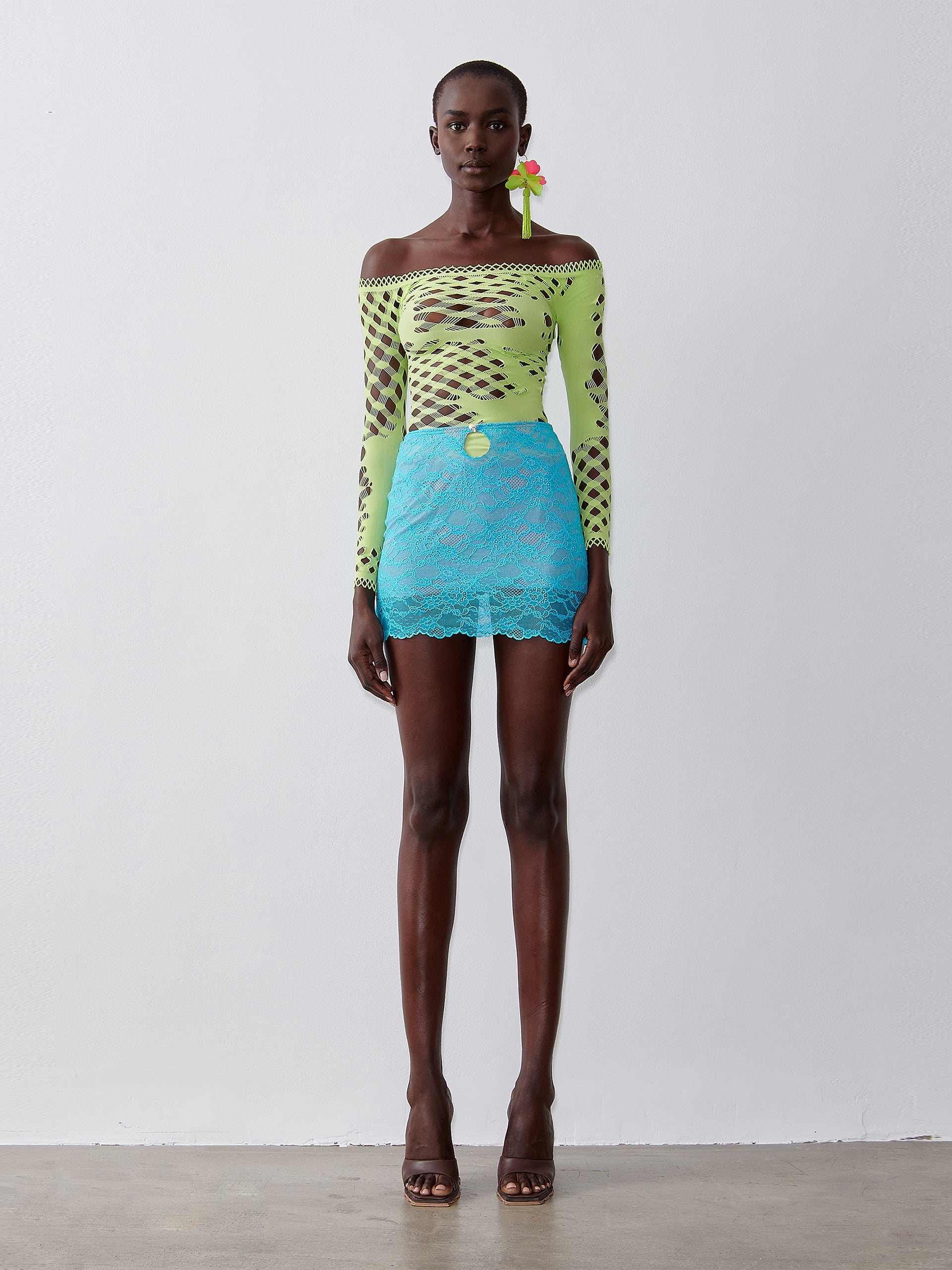 BETTY MINI SKIRT WKD BLUE - 2