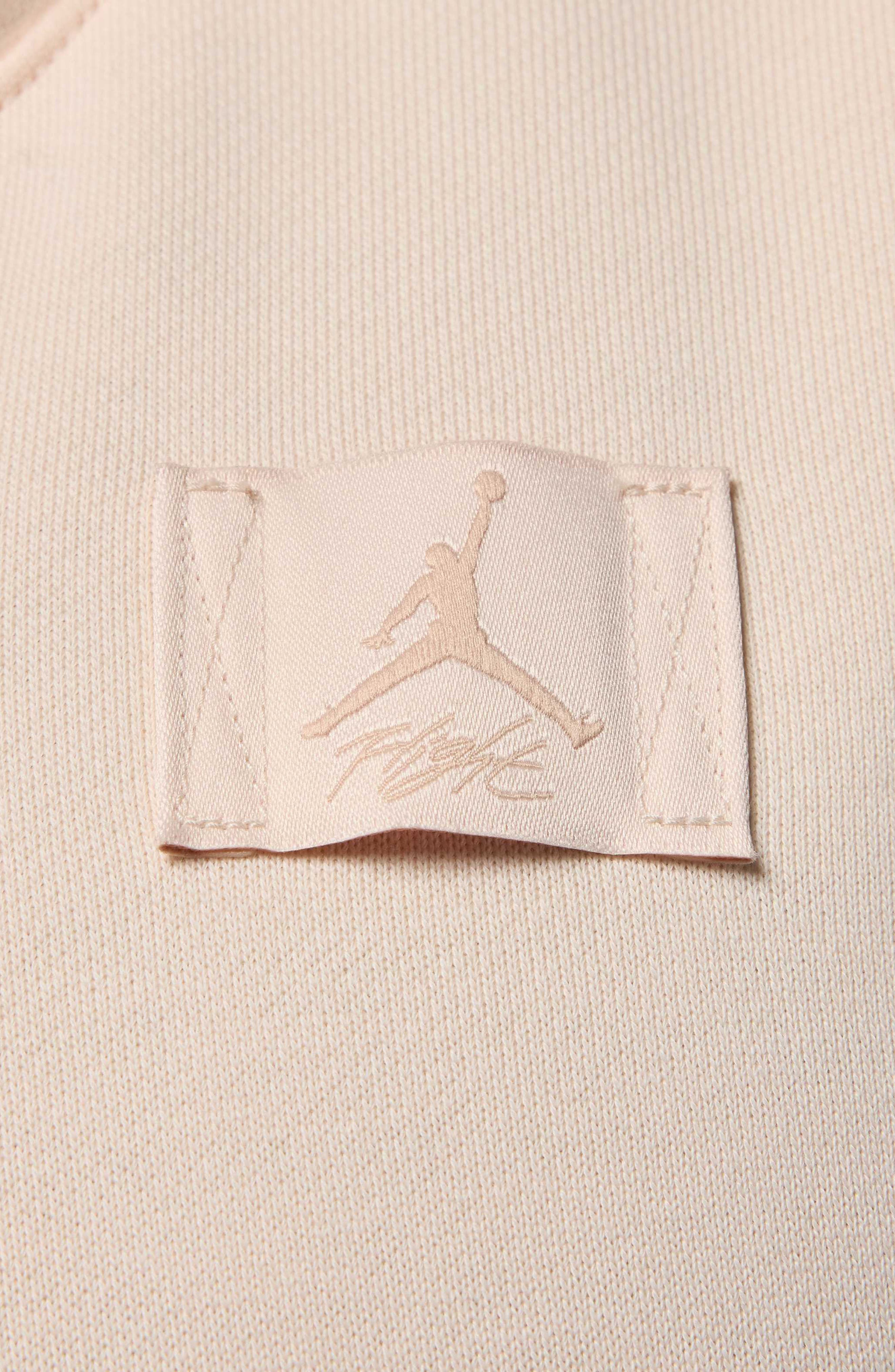 Jordan Flight Fleece Hoodie in Guava Ice at Nordstrom - 4