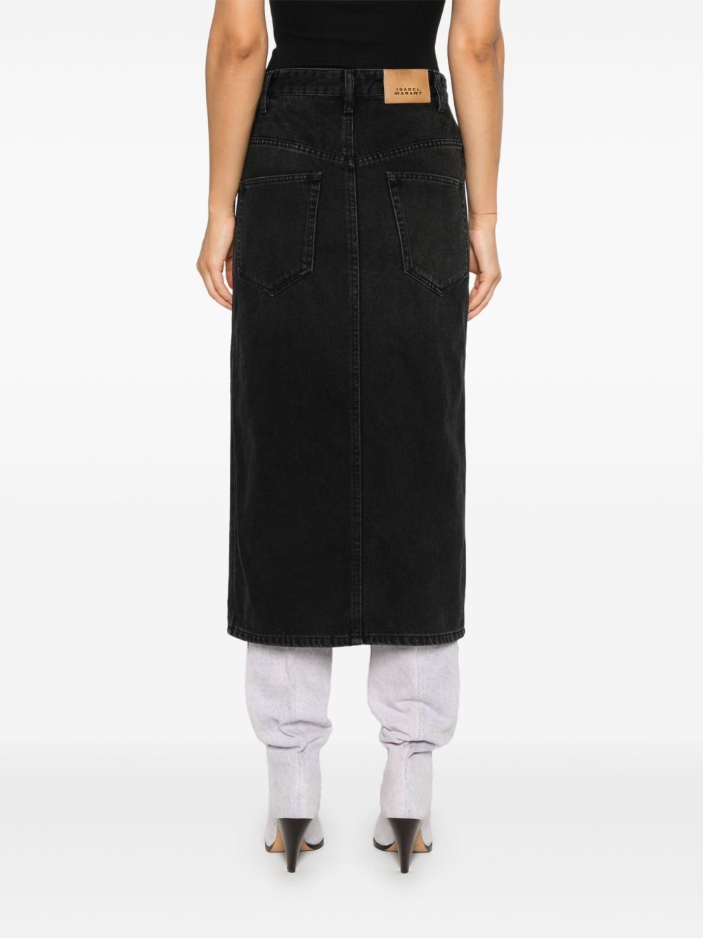 Vandy denim midi skirt - 4