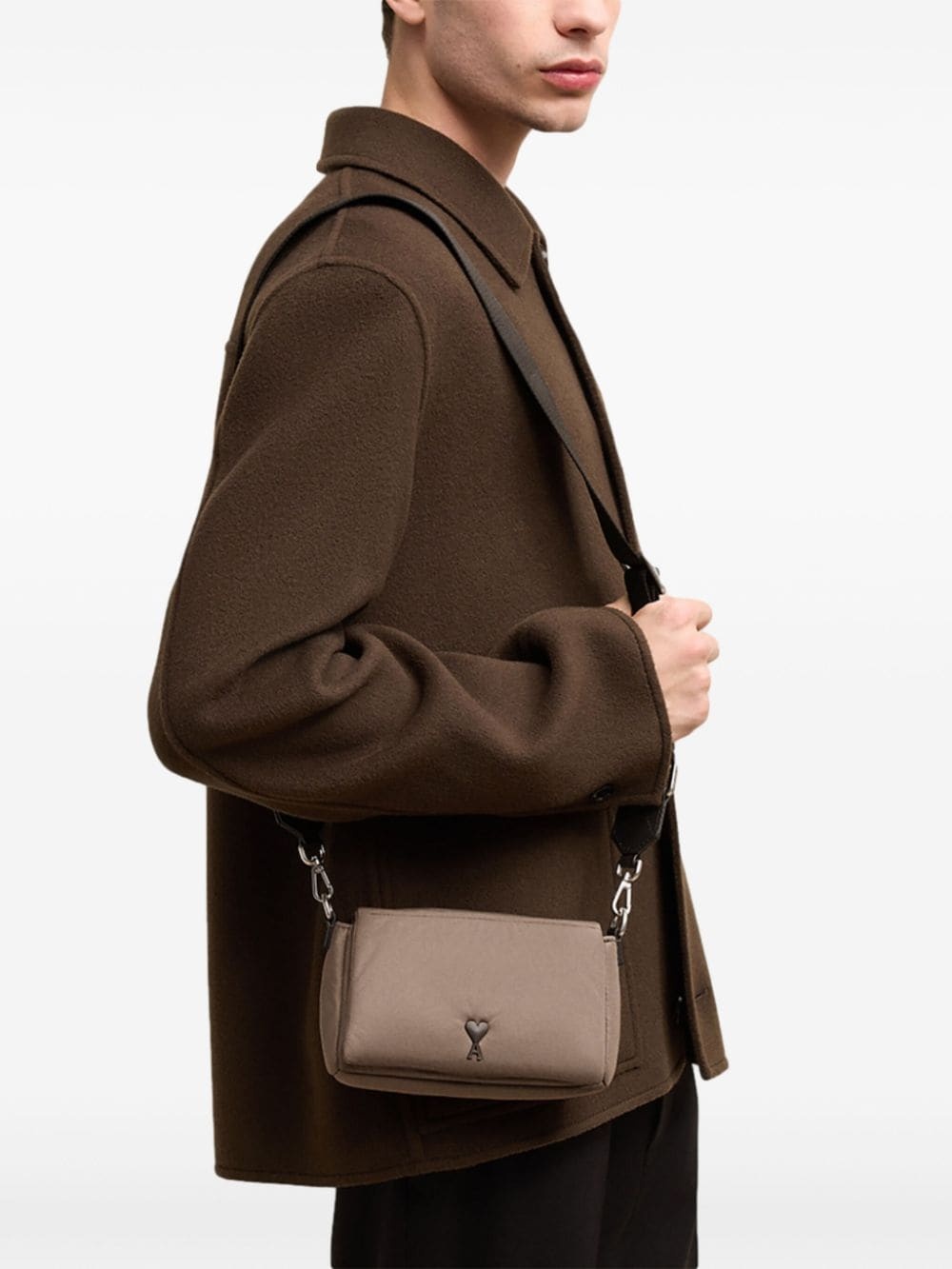 【AMI Paris】 LUNCH BOX バッグ AMI Paris Ami De Coeur Lunch Box Bag | Black | FARFETCH