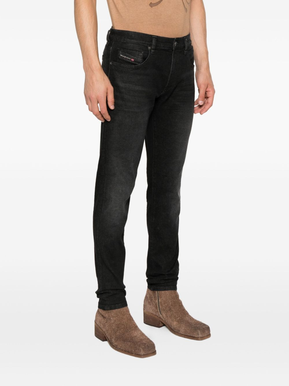 logo-plaque jeans - 3