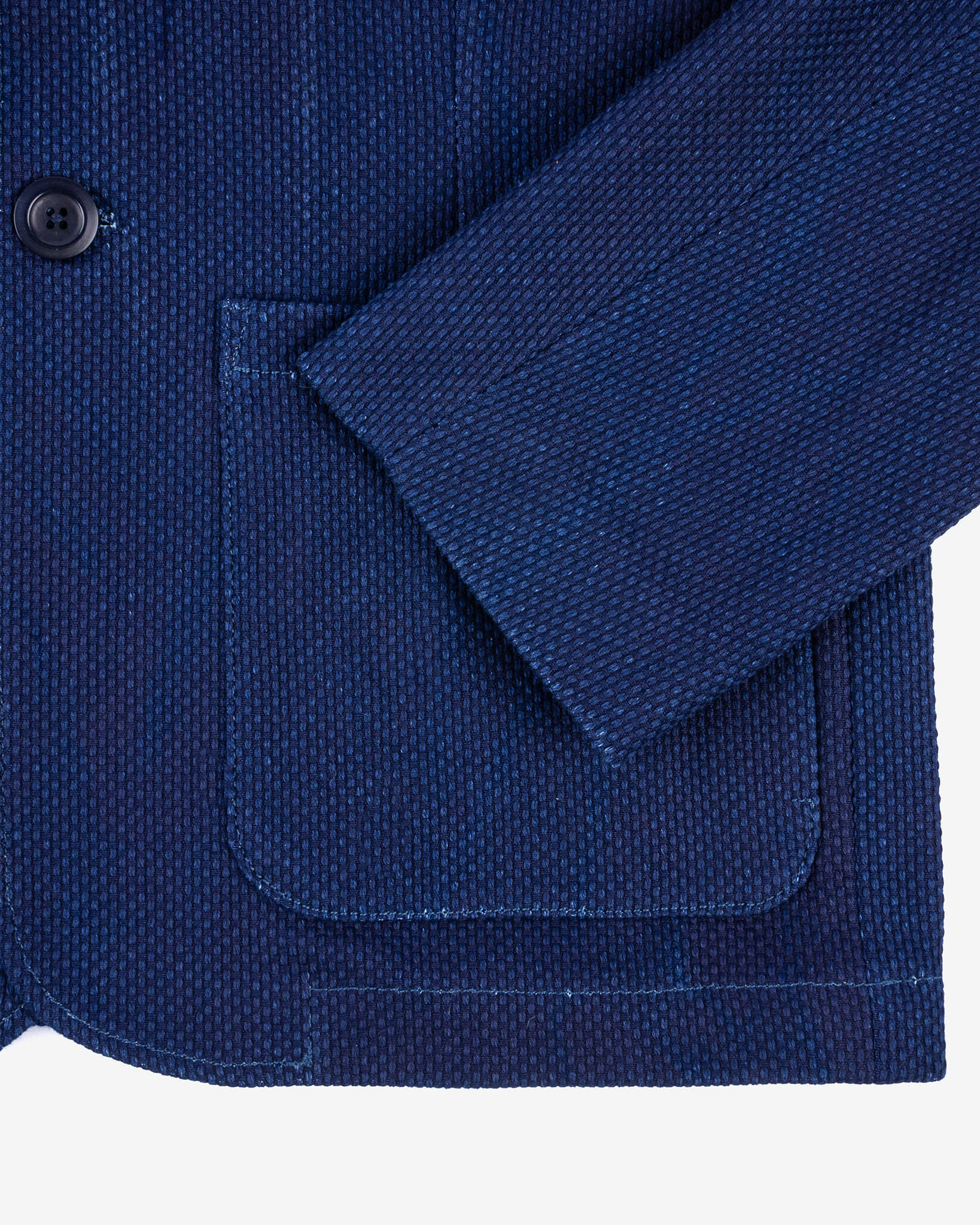 STF-SBZR-IND SaturdayTypeFever - Sashiko Blazer - Indigo - 9