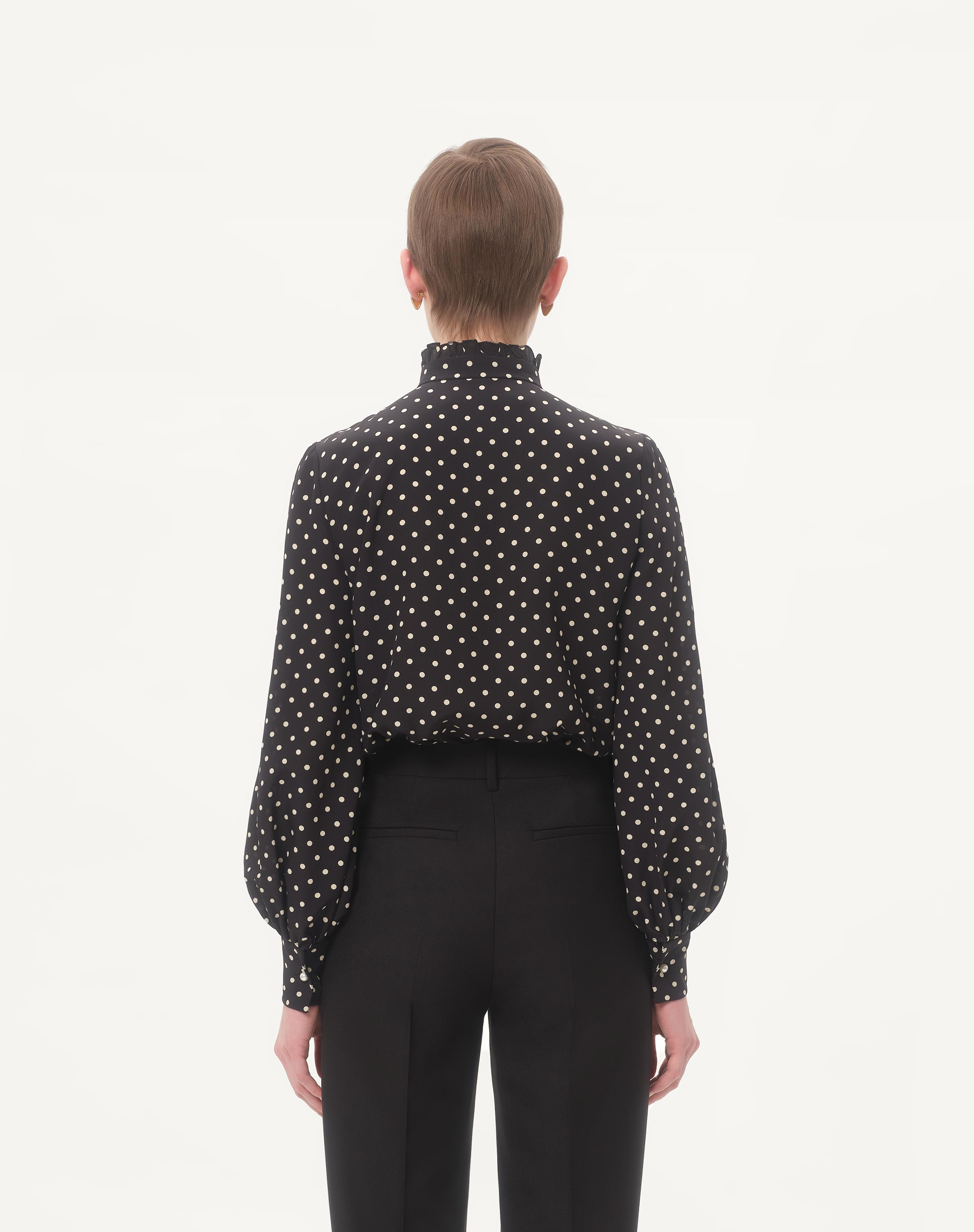 CREPE DE CHINE SHIRT WITH PLUSDEPOIS PRINT - 7