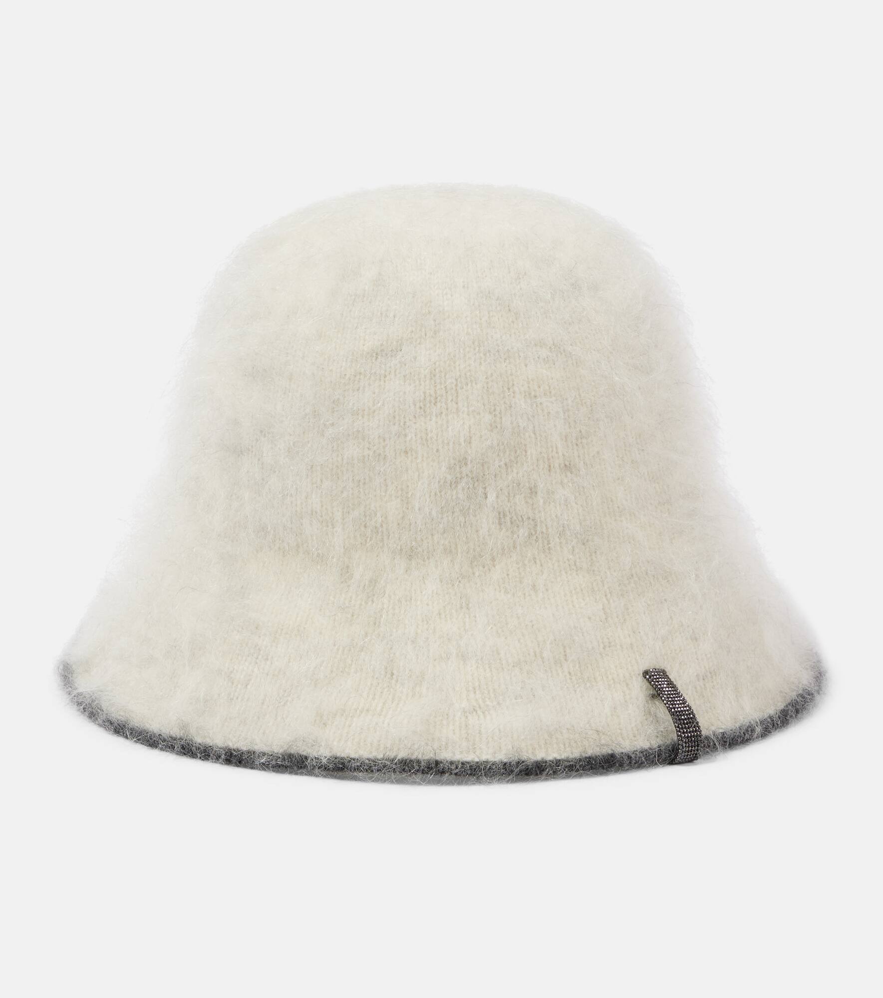 Knitted mohair-blend cloche hat - 1