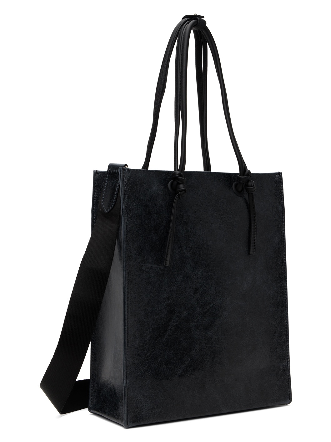 ADER error Black Cracked Shopper Tote | REVERSIBLE