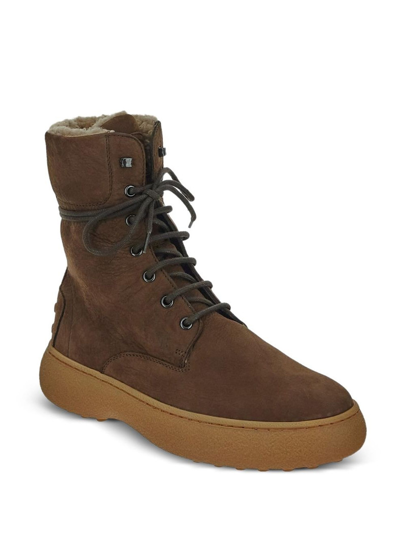 Tod's suede combat boots outlook