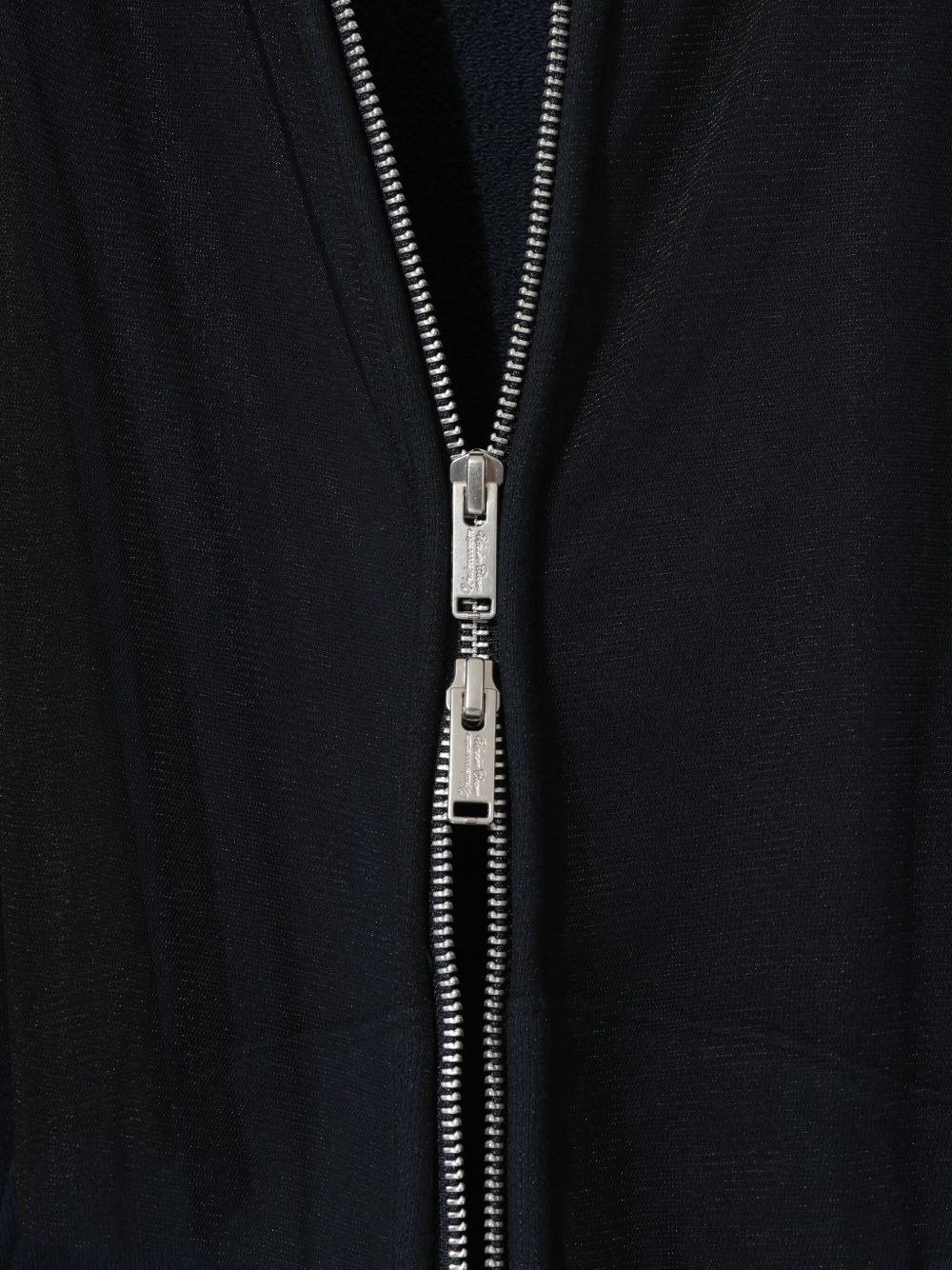tulle-paneled zip-up hoodie - 3