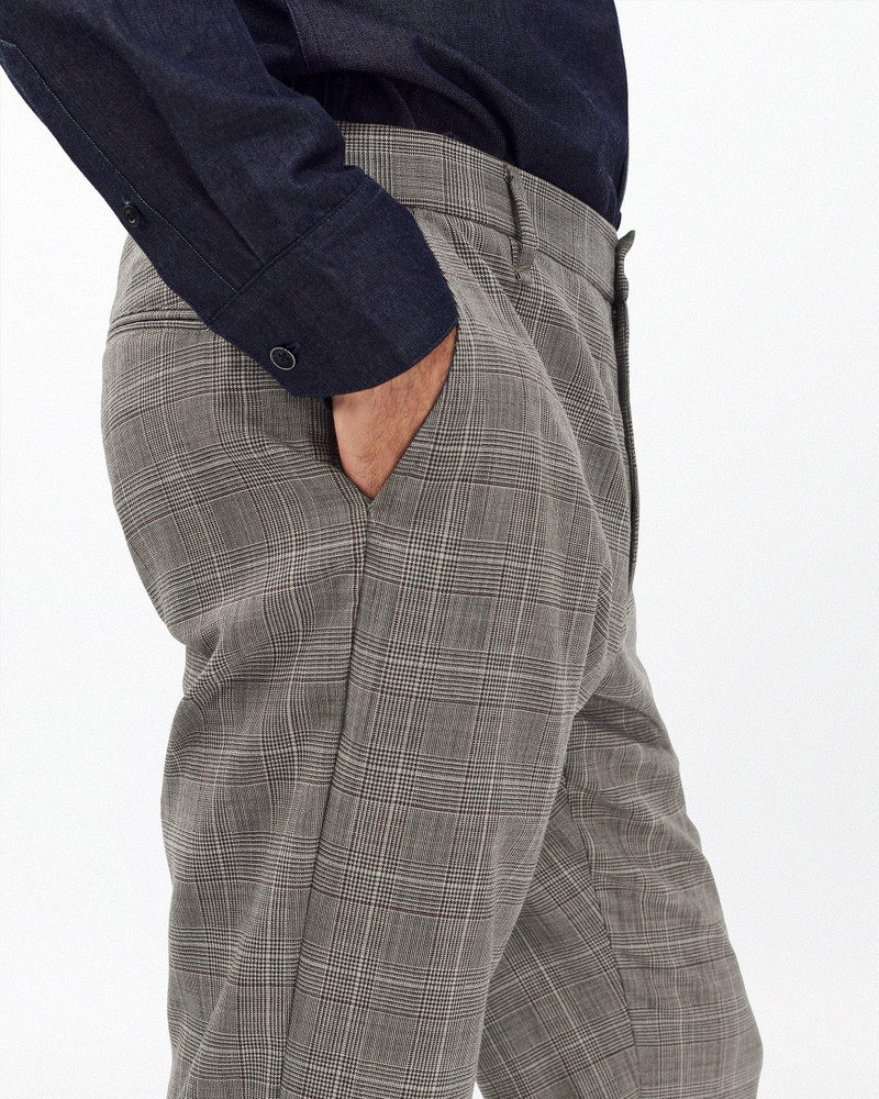Evan Italian Plaid Wool Trousers 5