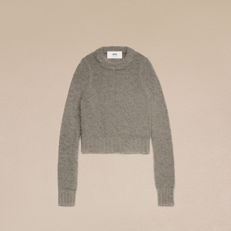 AMI Paris Brushed Alpaca Sweater outlook