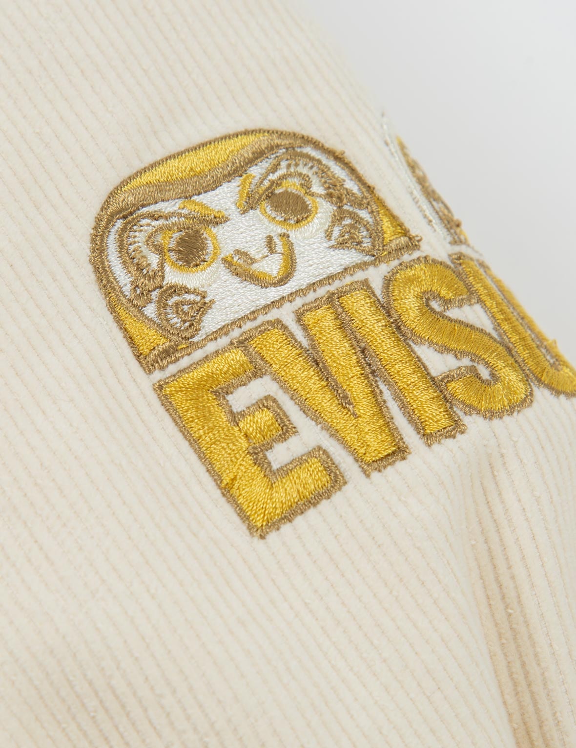 EVISU SQUAD EMBROIDERY CORDUROY DOWN COAT - 7