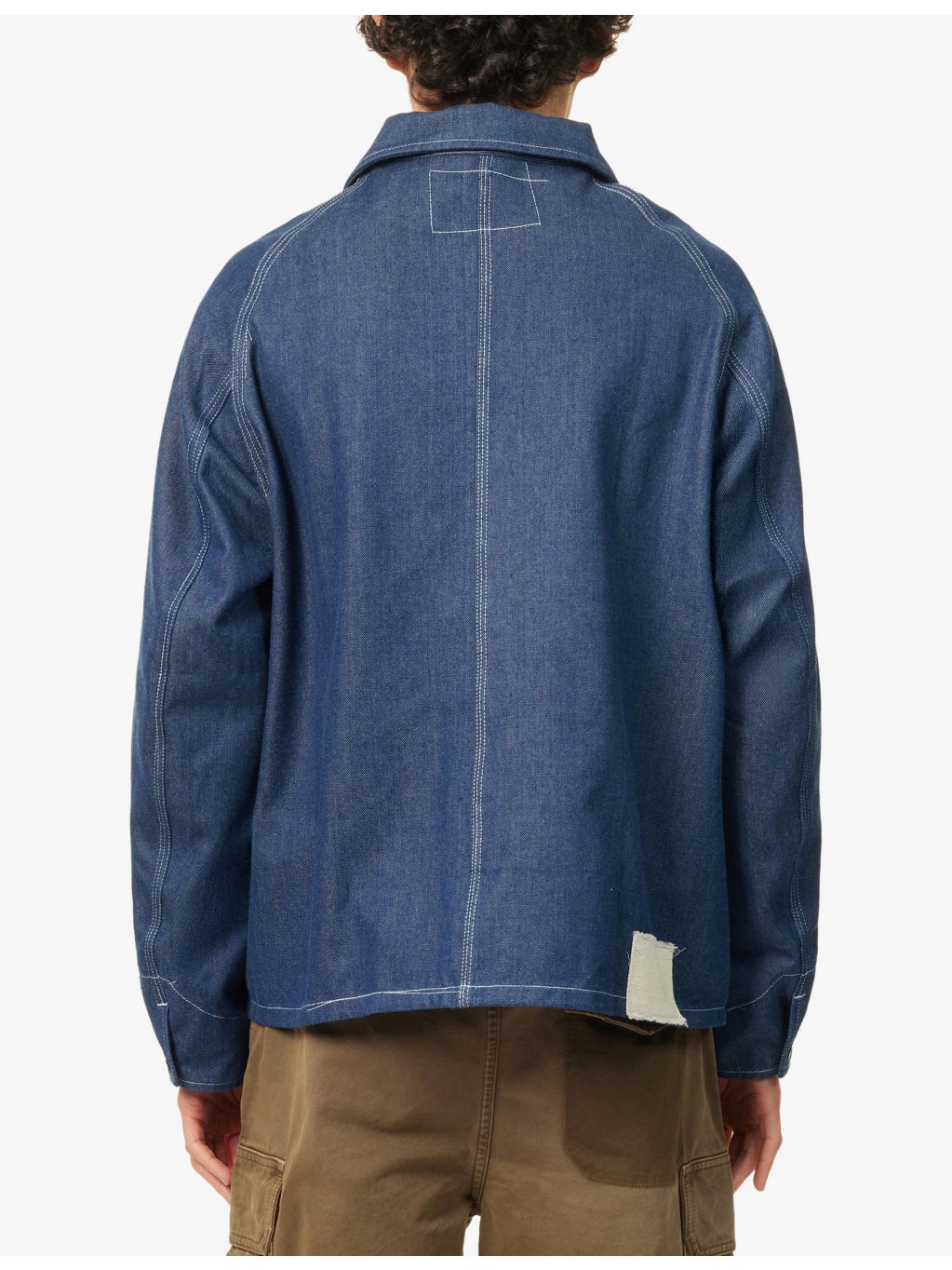 Circuit Patch-Pocket Cotton Denim Jacket - 4