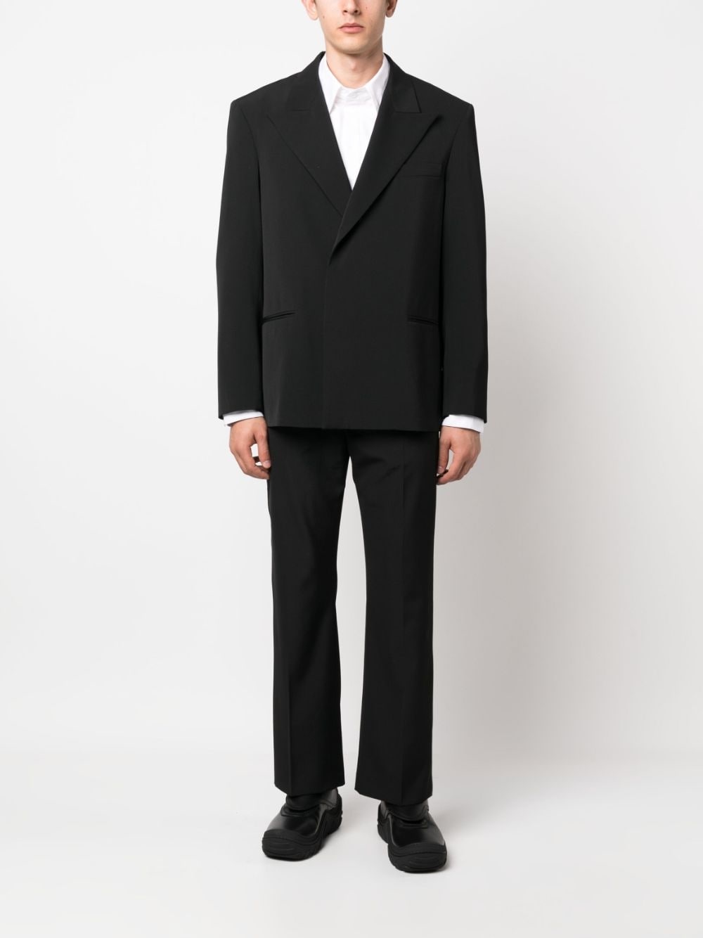 peak-lapel double-breasted balzer - 2