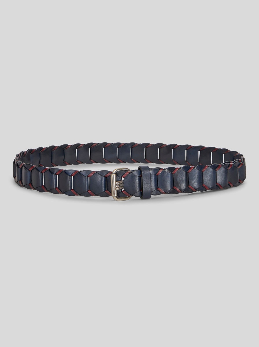 WOVEN LEATHER BELT - 1