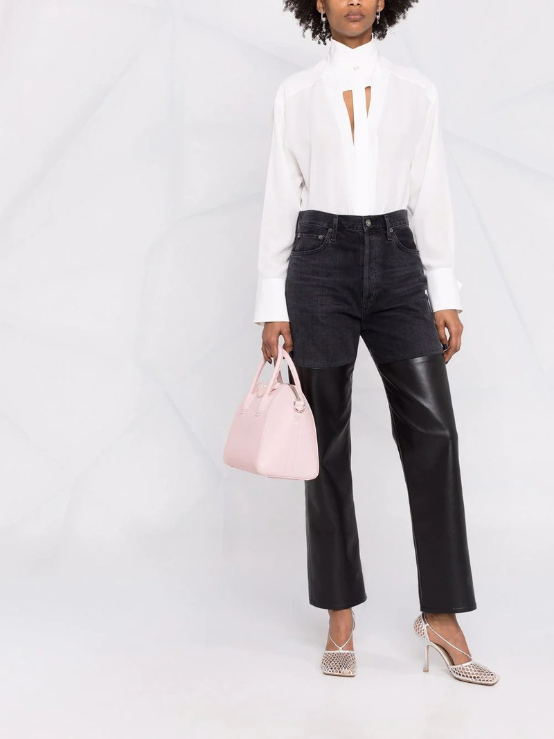 Givenchy cut-out detail silk shirt outlook