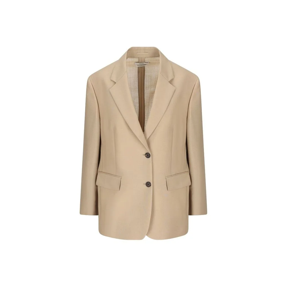 Prada Mohair Wool Blazer — Beige - 1