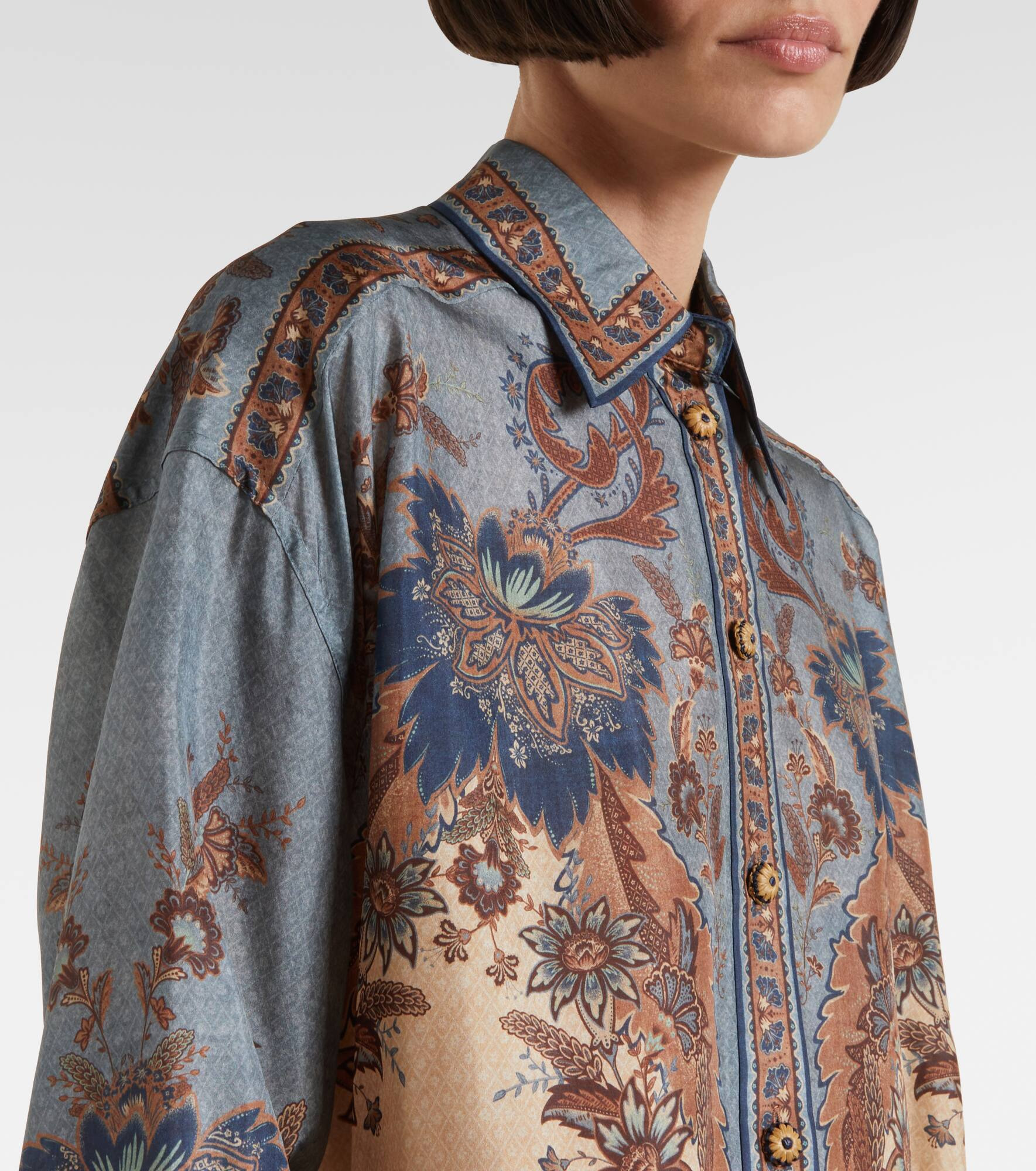 Paisley silk shirt - 4