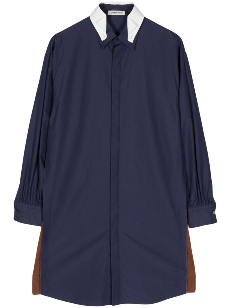 double-collar cotton shirt 1