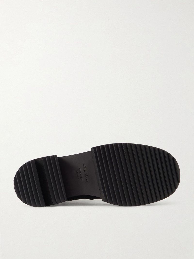 Rick Owens Army Gabe Leather Boots Black outlook