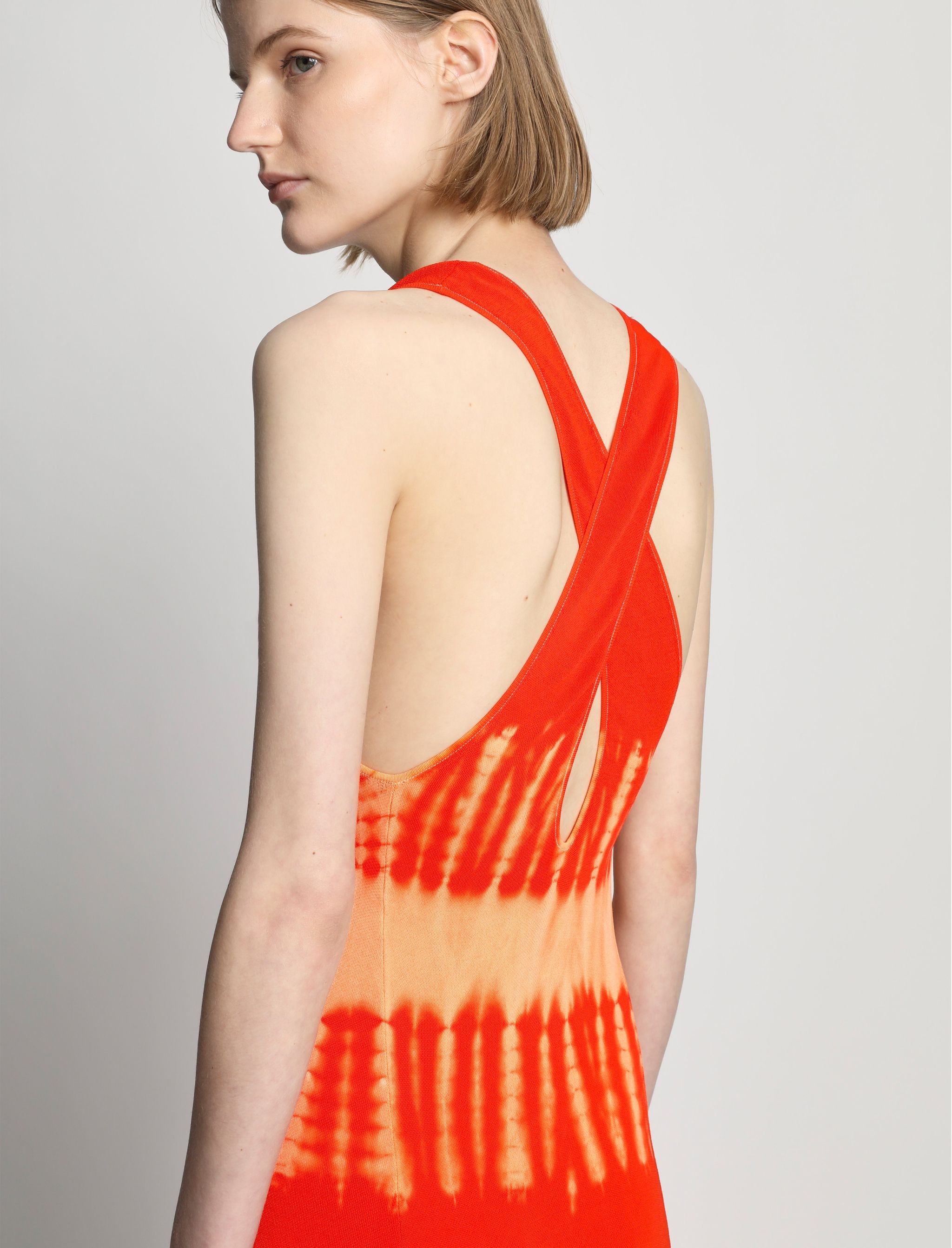 Viscose Knit Tie Dye Dress - 5