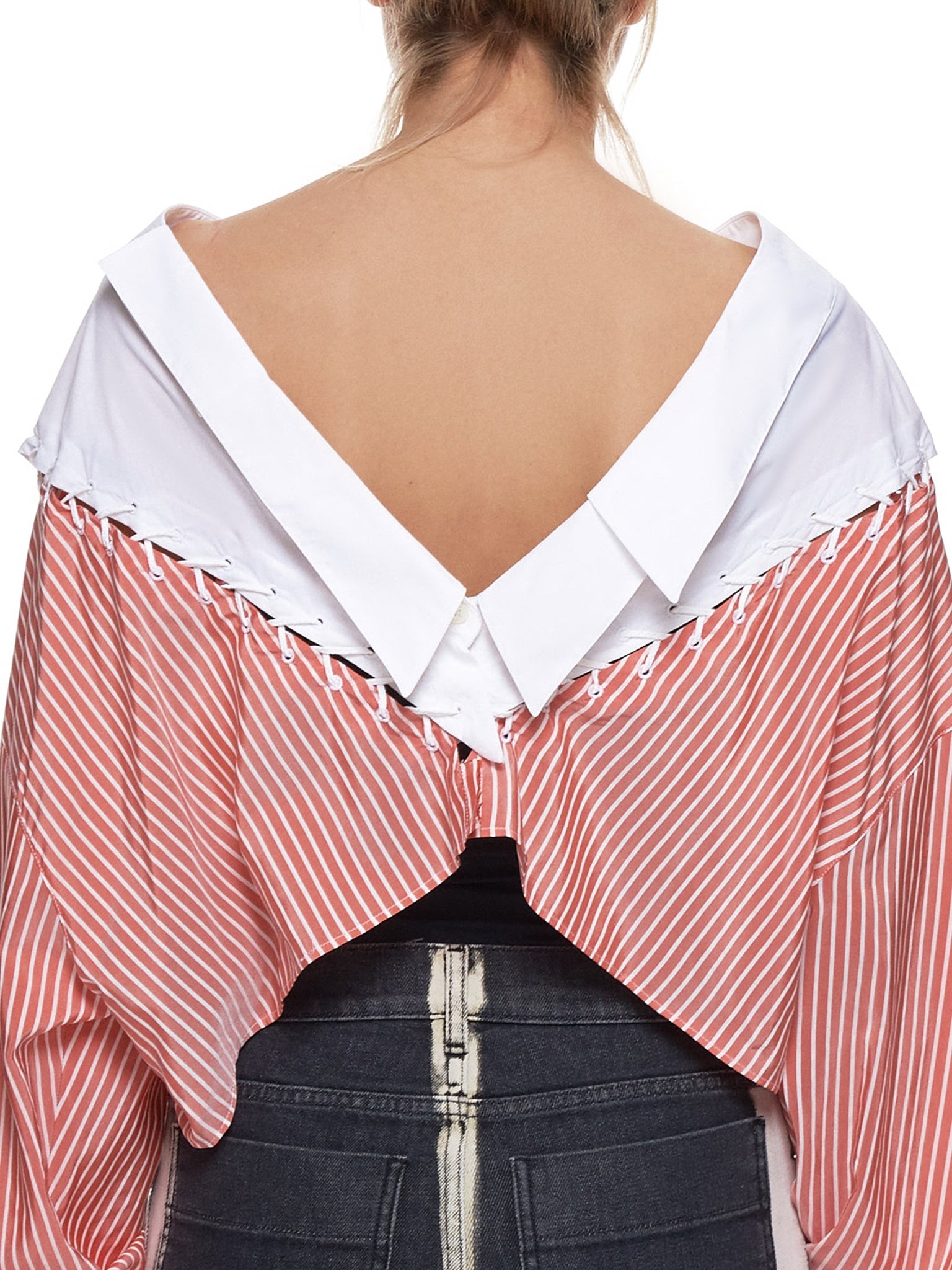 Lace Up Stripe Top - 5