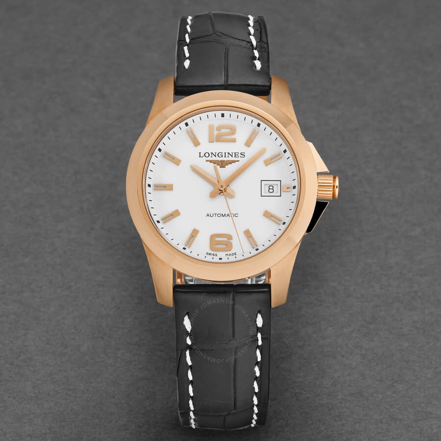 Longines Conquest Automatic White Dial Ladies Watch L3.276.8.16.3 - 4