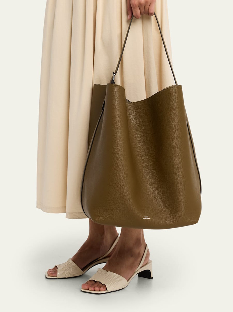 TOTEME Belted Leather Tote Bag outlook