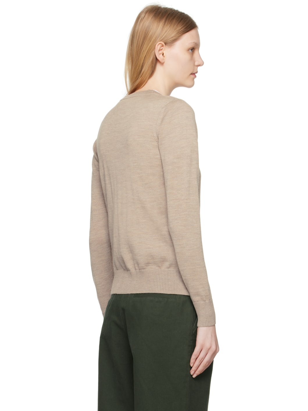 Beige Fox Head Cardigan - 3