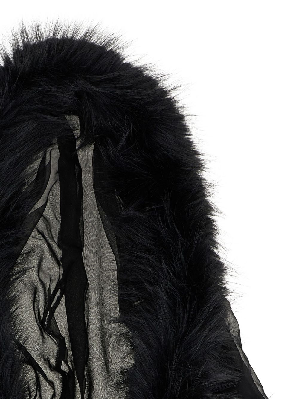 silk chiffon hooded stole - 3