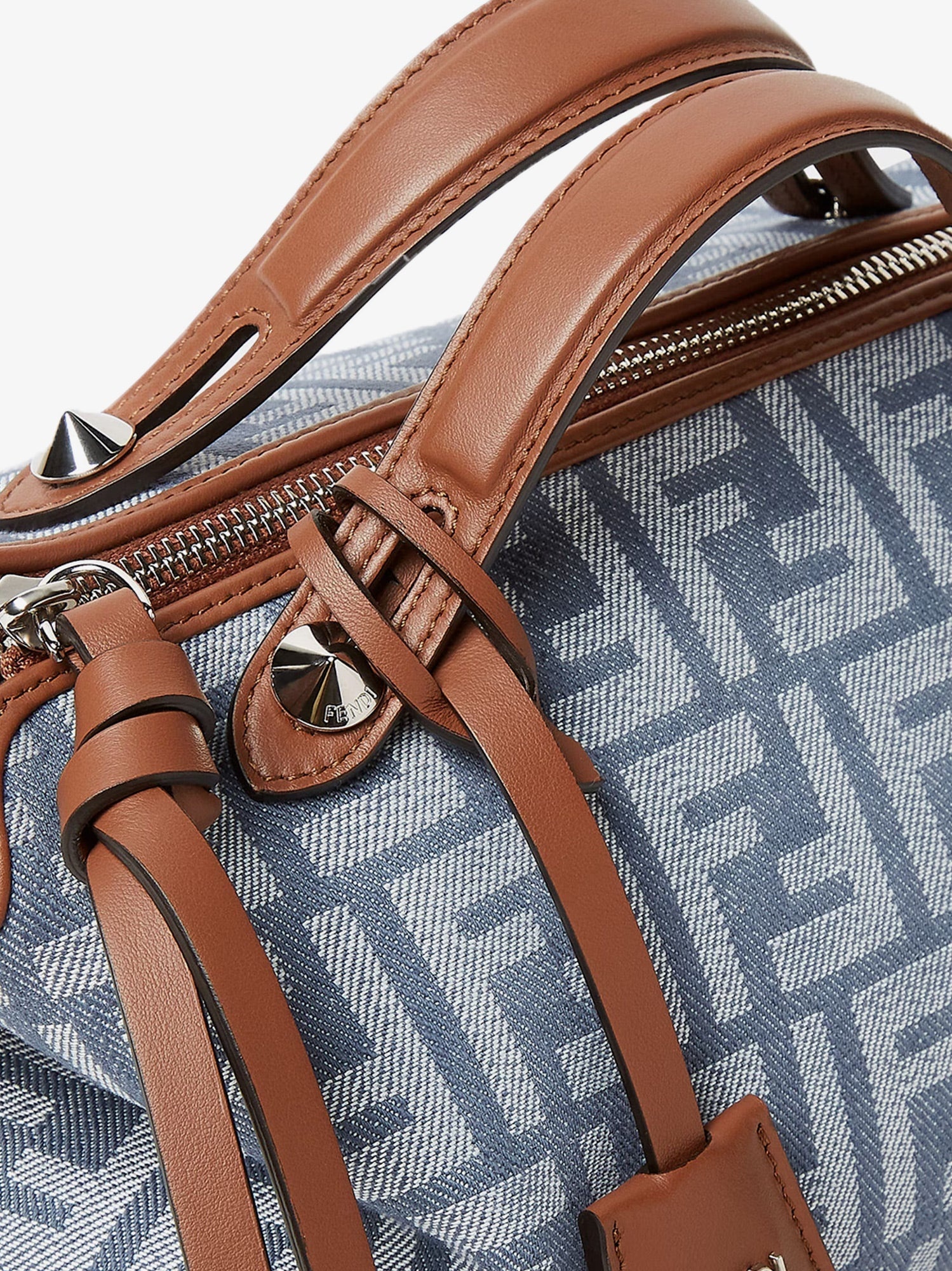 Fendi By The Way Soft Medium Ff Jacquard Denim Crossbody Bag - 5