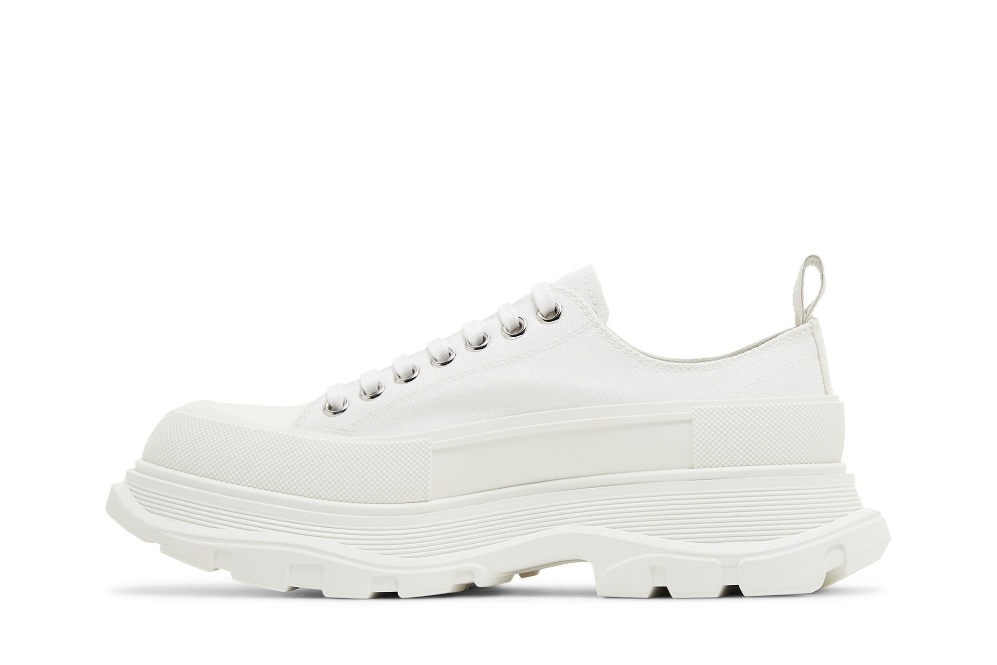 Alexander McQueen Tread Slick Lace Up 'White' - 3