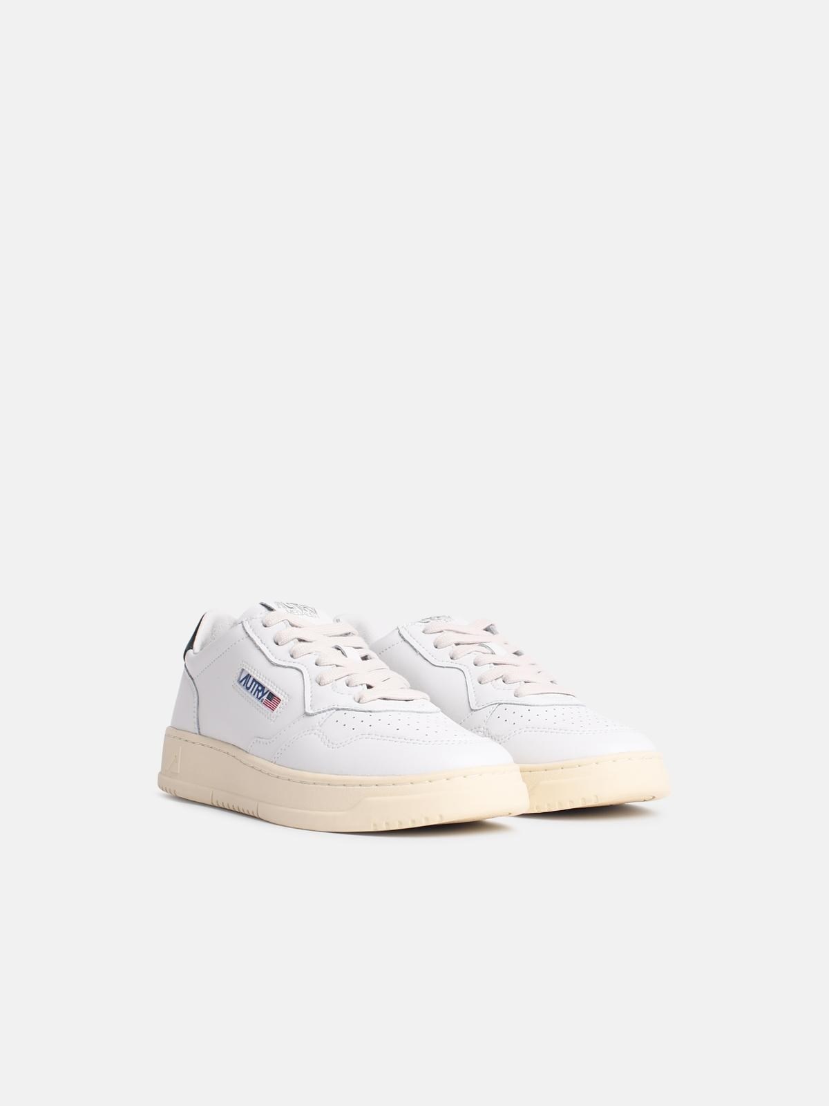 'MEDIALIST' WHITE LEATHER SNEAKERS - 2
