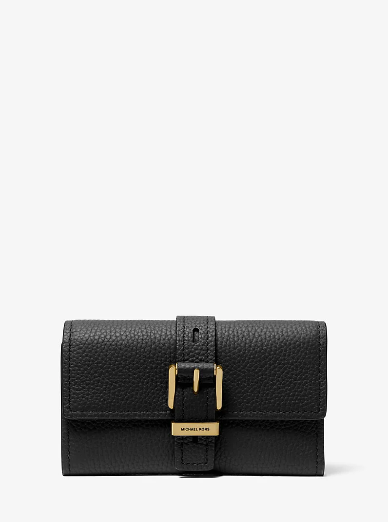 Nolita Medium Pebbled Leather Tri-Fold Wallet - 1