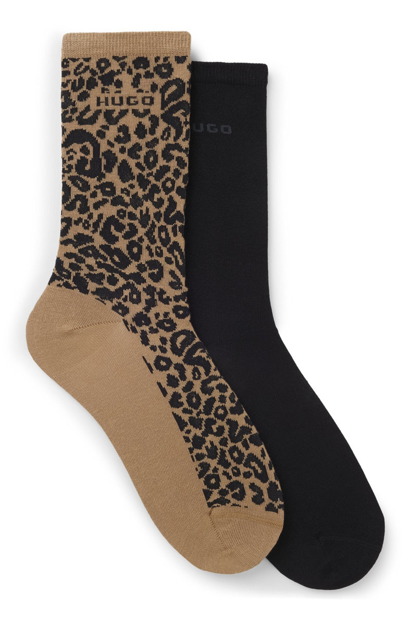 TWO-PACK OF REGULAR-LENGTH SOCKS WITH LEOPARD DETAILS 1