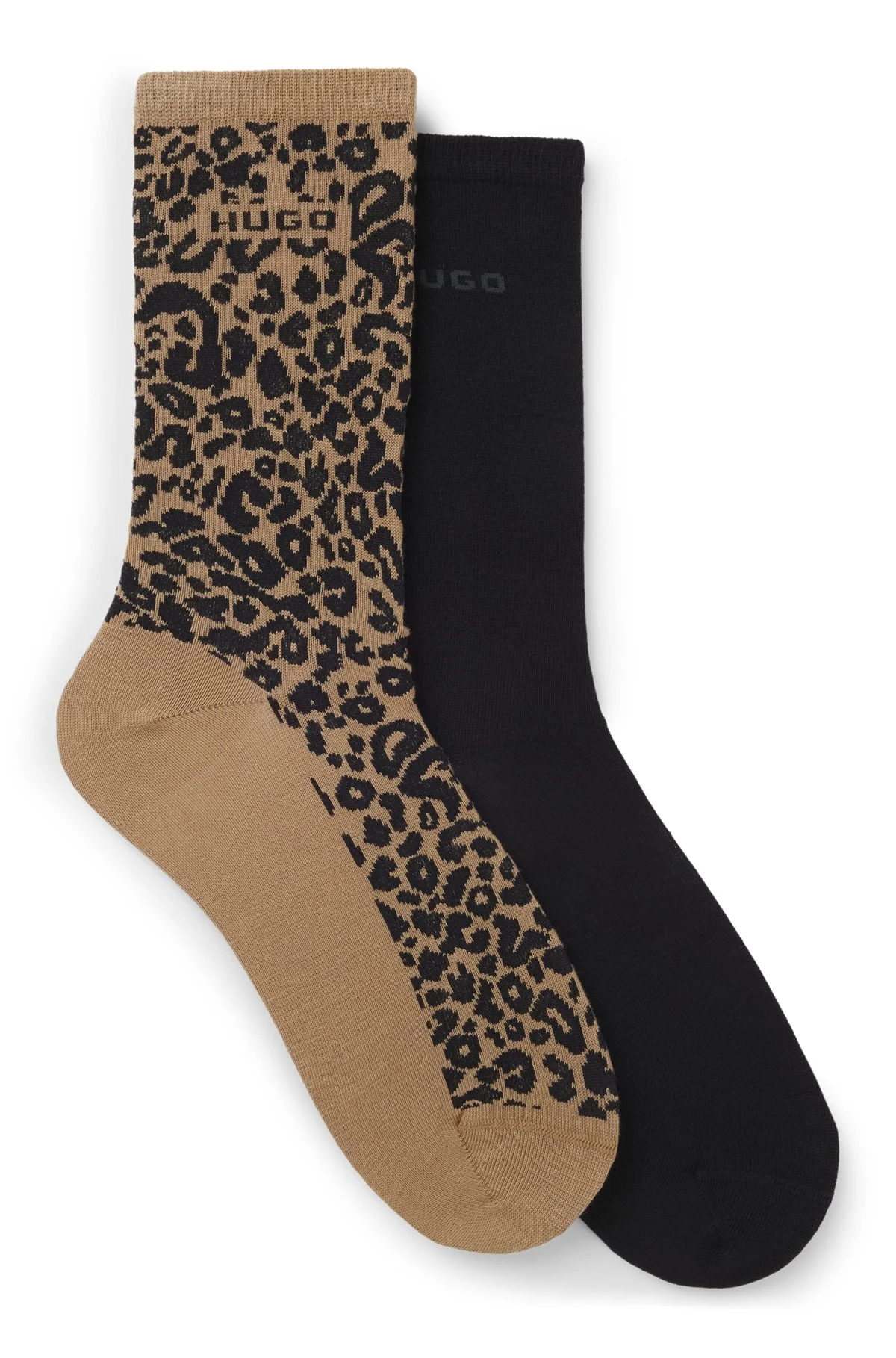 TWO-PACK OF REGULAR-LENGTH SOCKS WITH LEOPARD DETAILS - 1
