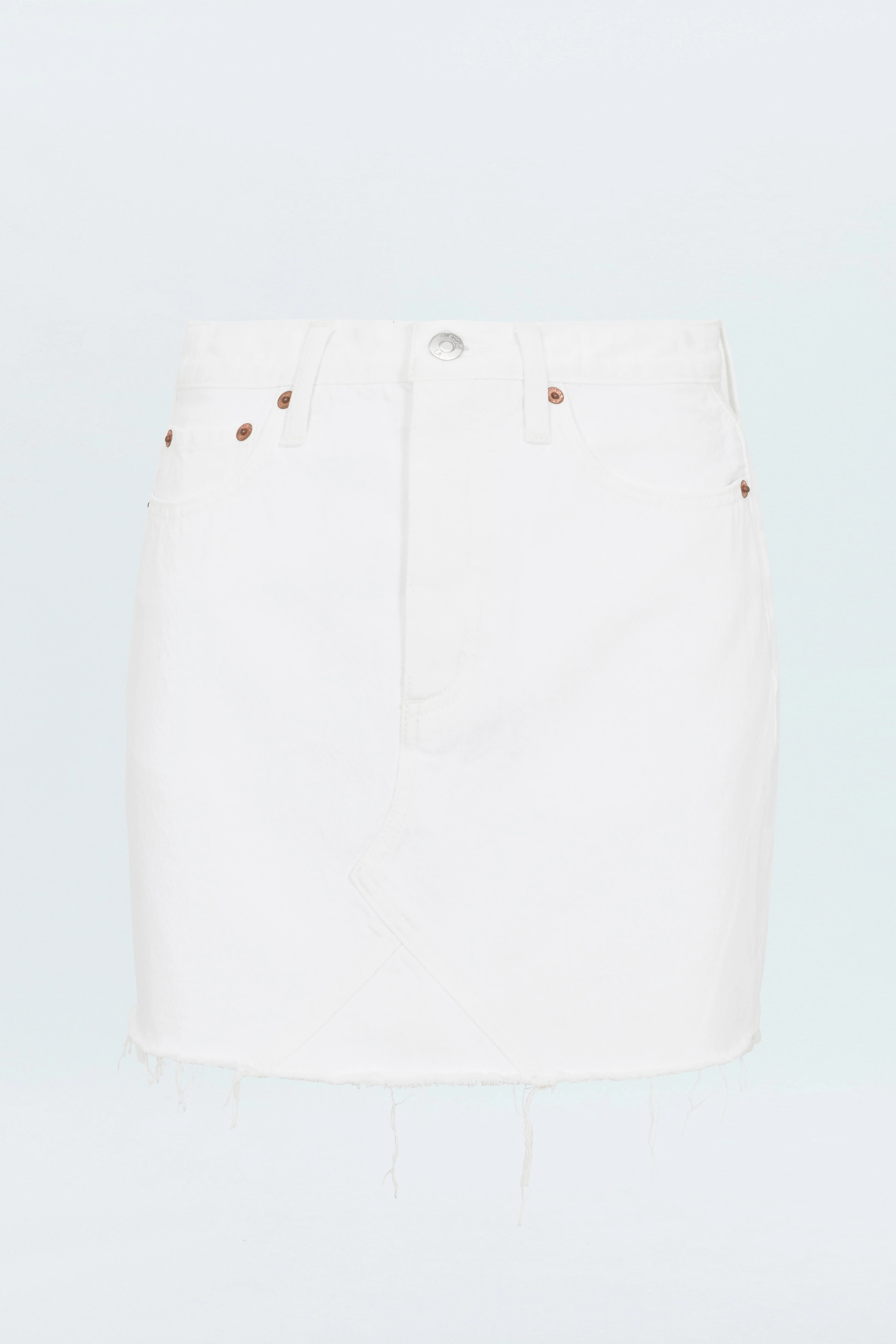 KAT HIGH RISE VINTAGE SKIRT - LUXE WHITE - 1